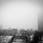 A grey, foggy day greeted us....